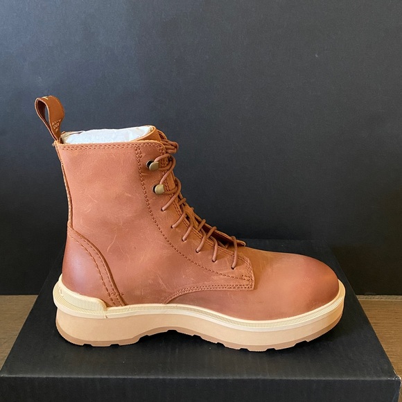 Sorel Hi Line Tan Brown Scorch Lace Up Ankle Boots Booties Shoes Multi Size NEW - Picture 7 of 10
